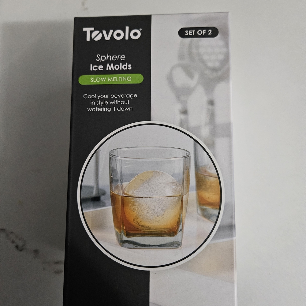 Tovolo Sphere Ice Molds Set of 2 - Black